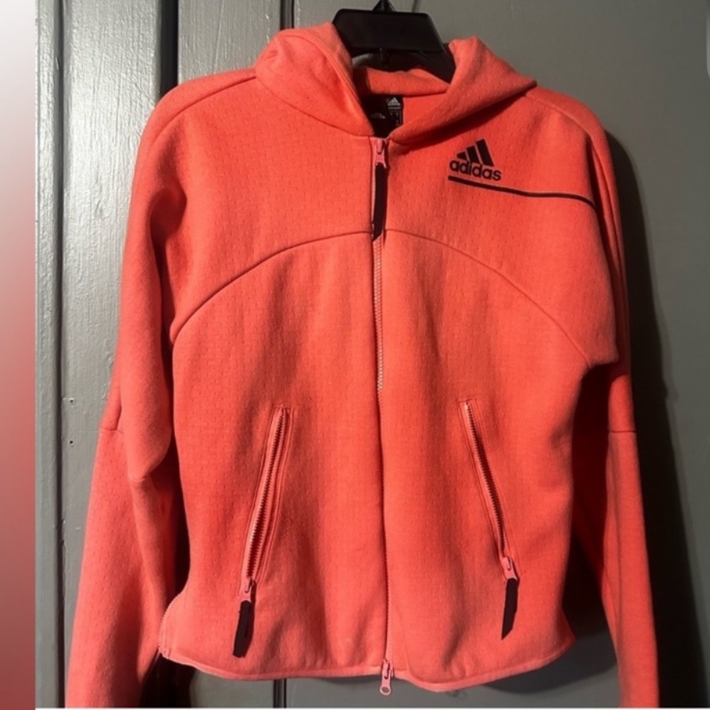 Adidas Women's Bright Coral Bomber Jacket & Track Pants SET. FREE SHIPPING!